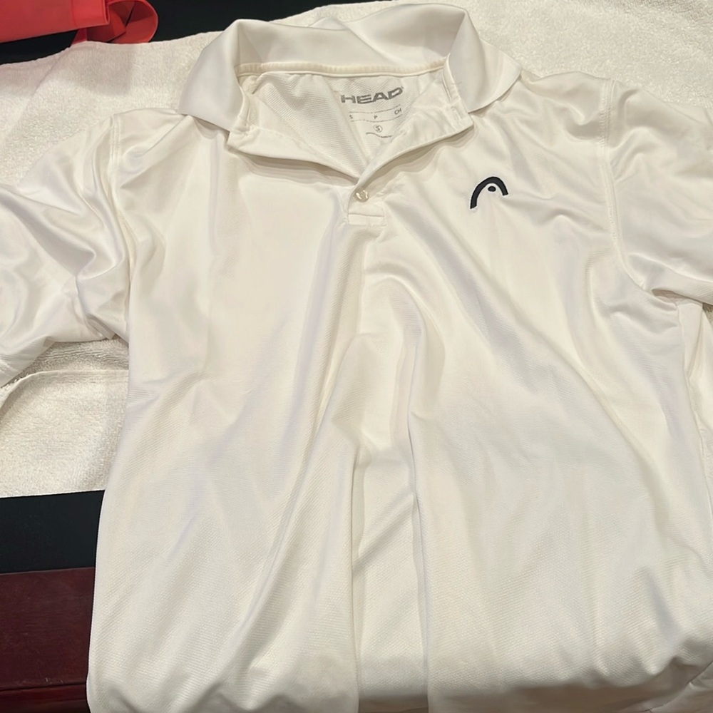 Head white polo shirt small
